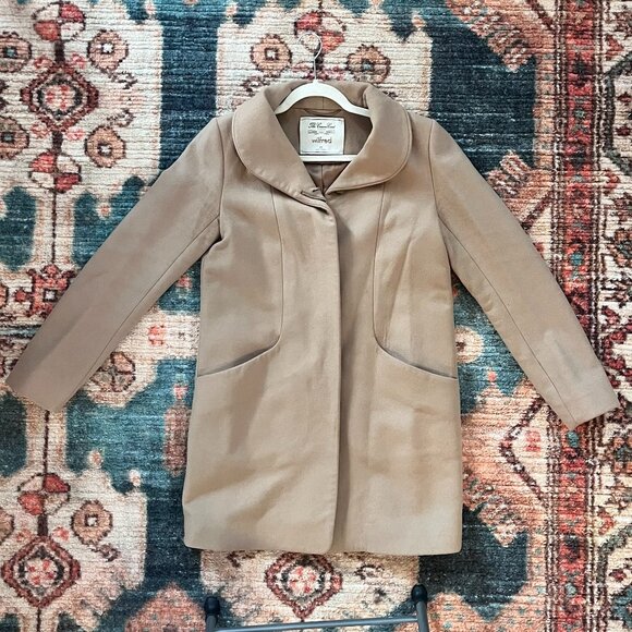 Aritzia Wilfred Cocoon Coat in Camel - Picture 1 of 5
